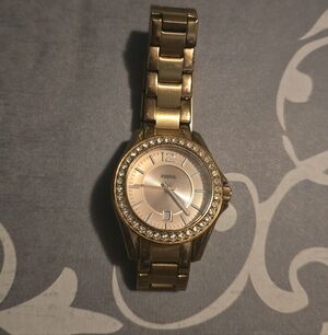 Fossil Women's Riley Rose Gold-Tone Stainless Steel Watch